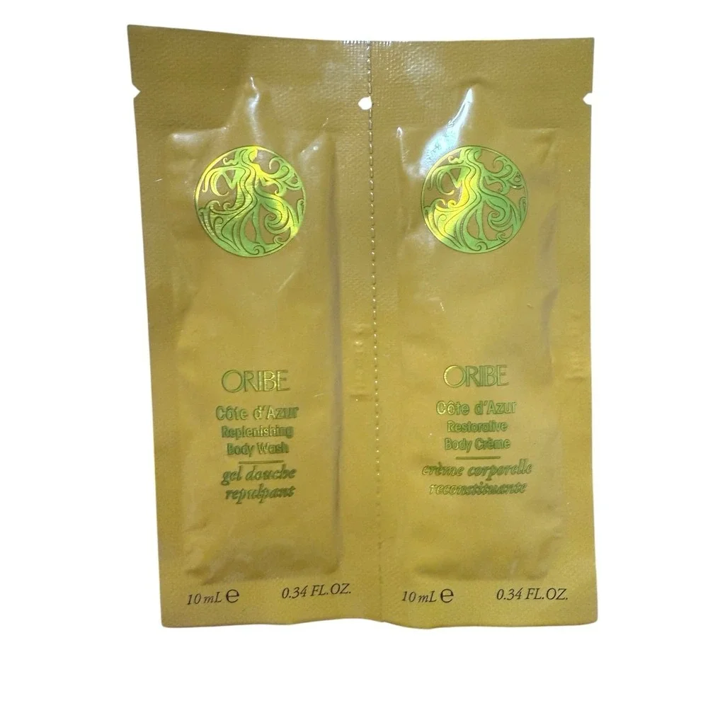 Oribe Côte d'Azur Replenishing Body Wash & Restorative Body Crème samples